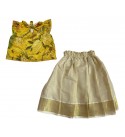 Skirt-top-ethnic-dress-cotton-green-girls-dress