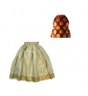 Skirt-top-ethnic-dress-cotton-silk-golden-red-girls-pattupavada