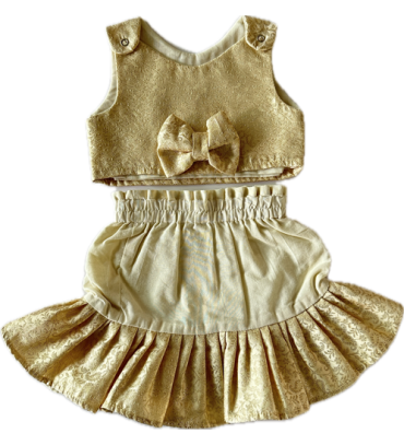 Skirt-top-mermaid-cotton-silk-cream-girl- dress