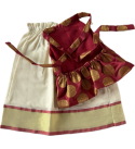 Skirt-top-ethnic-dress-cotton-silk-cream-red-girls-pattupavada