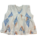 Pants-aliatop-white-red-cotton--girls-v-neck-sleeveless--dresses-sets
