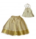 Skirt-top-ethnic-dress-cotton-golden-off-white-girls-full-length-embroidery-pattupavada-set