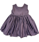 Frock-ruffled-crape-silk-purple-girls-dress