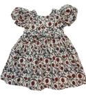 Frock-ruffled-cotton-lurex-puff-sleeves-white-red-flower-print-girls-dress