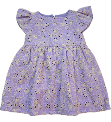 Frock-evan-ruffled-cotton-hakoba-lavender-cap-sleeves-girls-dress
