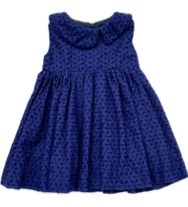 Frock-ruffled-cotton-hakoba-navy-blue-sleeveless-girls-dress