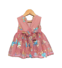 Frock-embroidered-mesh-ruffled-brown-girls-dress