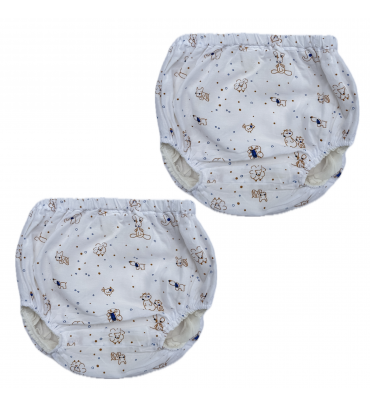 Diaper-cover-2-(6-12 months)-cotton-white-animal-print-baby-inner-dress