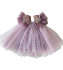 A-line-tunic-(2-3 years)-ruffled--mesh-lavender-butterfly-girls-dress