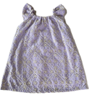 A-line-frock-(1-2 years)-ruffled-cotton-hakoba-lavender-ruffle-elastic-girls-dress