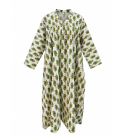 Women’s-Frock-Kurti-Cotton-Ethnic-Wear-Jasmine-Off-White-Green-Dress-meerasatrium