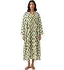 Women’s-Frock-Kurti-Cotton-Ethnic-Wear-Jasmine-Off-White-Green-Dress-meerasatrium