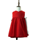 Frock-ruffled-slub-cotton-red-white-girls-dress