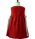 Frock-ruffled-slub-cotton-red-white-girls-dress