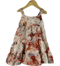 Frock-ruffled-crape-biege-mixed-color-girls-dress